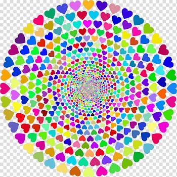 Color Heart Circle , colorful transparent background PNG clipart