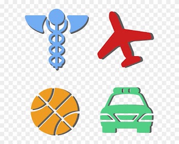 Color Icons With Commonly Associated Symbols To Represent - Color Icons With Commonly Associated Symbols To Represent