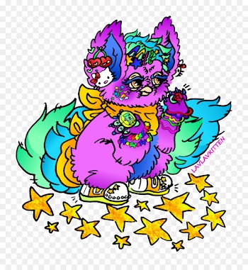 Color Illustration Art Design Purple - furby design element 
