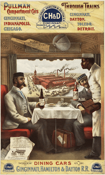 Color lithograph advertisement showing the interior | Free Photo - rawpixel