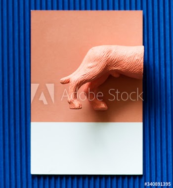 Color miniature dog tail model