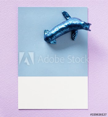 Color miniature sea lion figure