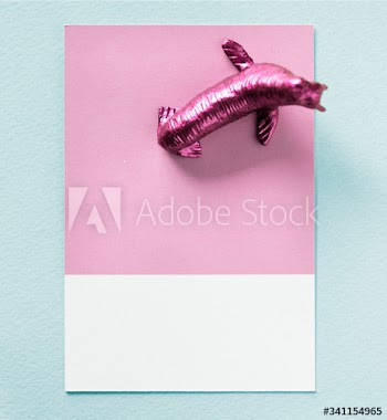 Color miniature sea lion figure