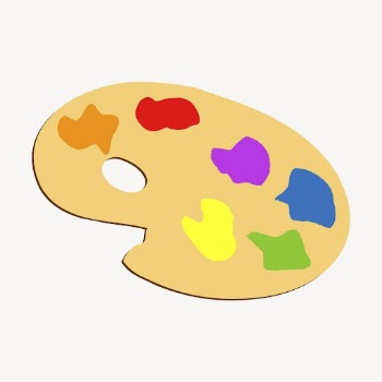Color palette sticker, art equipment | Free Vector - rawpixel