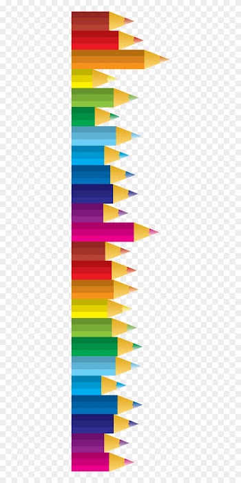 Color Pencil Border Clipart