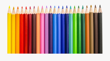 Color Pencil Transparent Png - Colored Pencils In Rainbow Order ...
