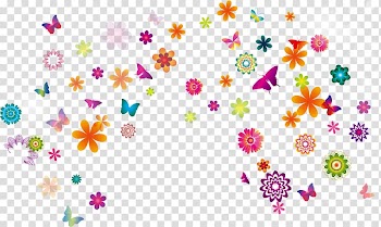 Color Point Circle, Colorful butterfly transparent background PNG clipart