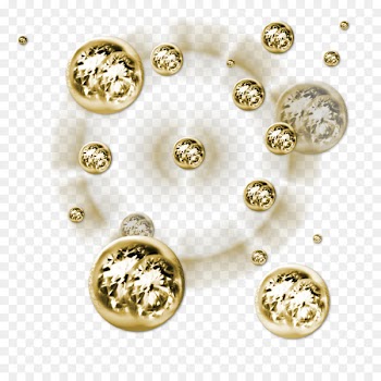 Color Polyvore - Golden glass balls 