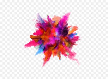 Color Powder Explosion Dust Stock photography - Ink-like color powder explosion 