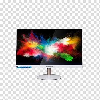 Color Powder Explosion, Silver curved display transparent background PNG clipart