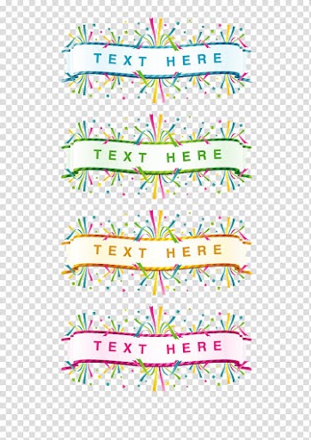 Color ribbons transparent background PNG clipart