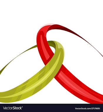 Color ring on a white vector image