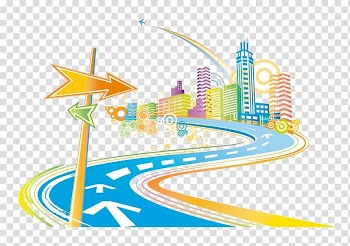 , Color road transparent background PNG clipart