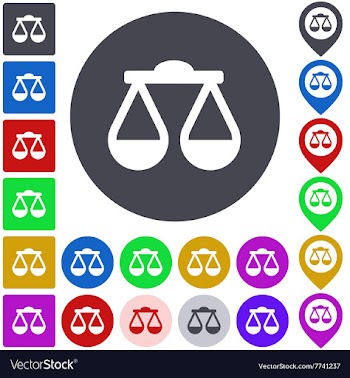 Color scale icon set vector image