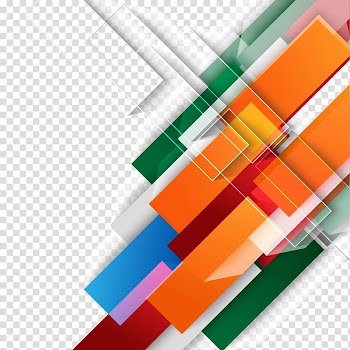Color Shape Graphic design, Colorful Technology Background, orange, green, blue, pink, and red abstract decor transparent background PNG clipart