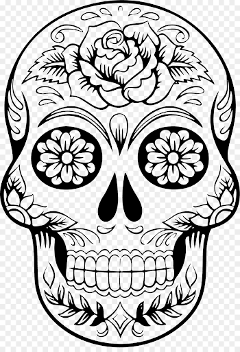 color skull png download - 1606*2325 - Free Transparent Calavera ...