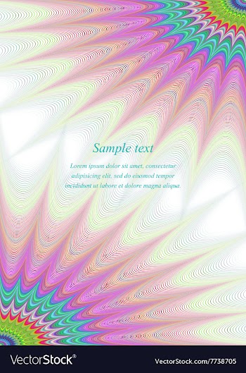 Color star brochure page template design vector image