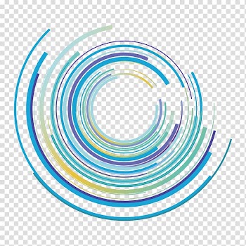Color Technology Computer file, Green color round fashion technology background, blue and teal circular lines transparent background PNG clipart
