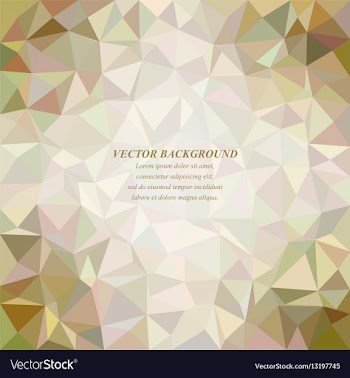 Color tiled triangle mosaic background design vector image