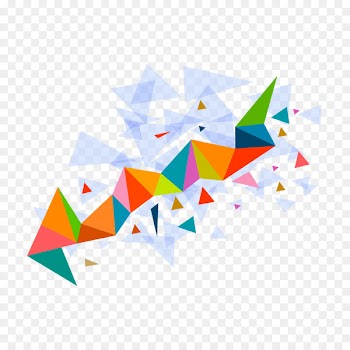 Color triangle - Vector triangle mosaic pattern 