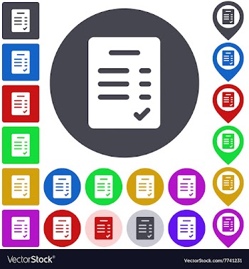 Color verified icon set vector image