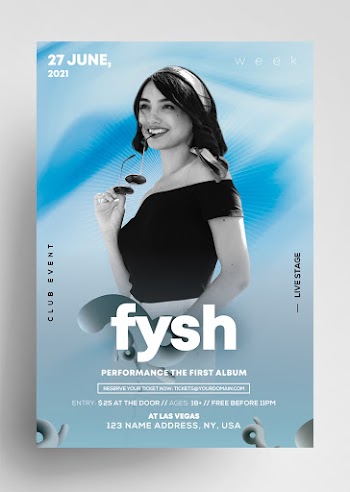 Color Week PSD Free Flyer Template