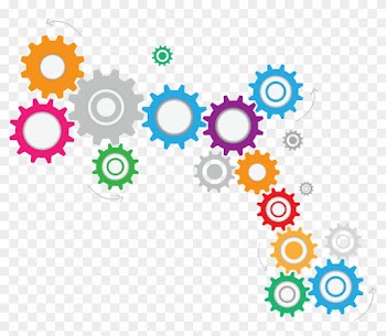 Color Wheel Gear Clip Art - Engranajes De Colores Vector Png