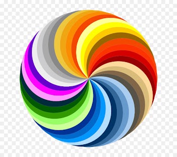 Color wheel Primary color Illustration - Rotating colored lollipop 
