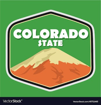colorado state with green background