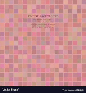 Colored abstract pixel square mosaic background vector image
