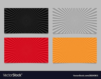 Colored abstract ray burst card background vector image
