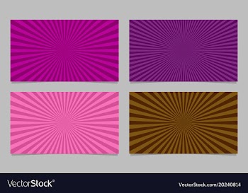 Colored abstract ray burst card background vector image