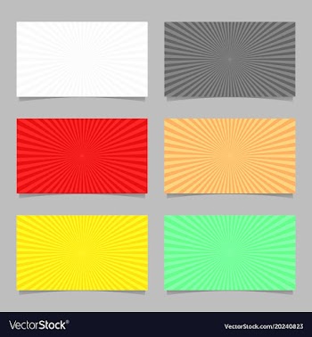 Colored abstract ray burst card background vector image
