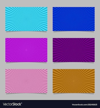 Colored abstract ray burst card background vector image