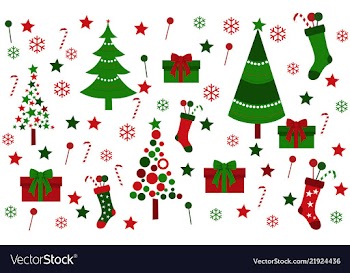 Colored background with christmas tree vector image