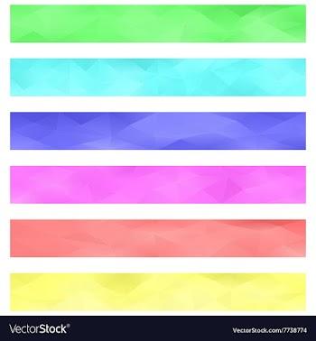 Colored banner background set vector image