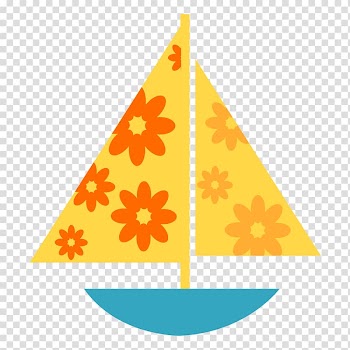 , Colored cartoon boat transparent background PNG clipart