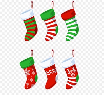 Colored Christmas stockings 