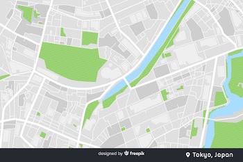Colored city map to navigate design Free Vector