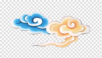 , Colored clouds transparent background PNG clipart