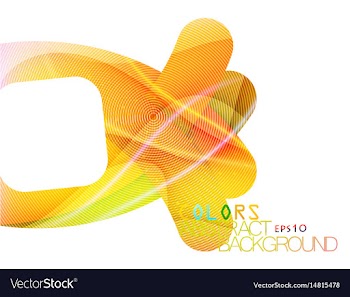 Colored curve scene vector image