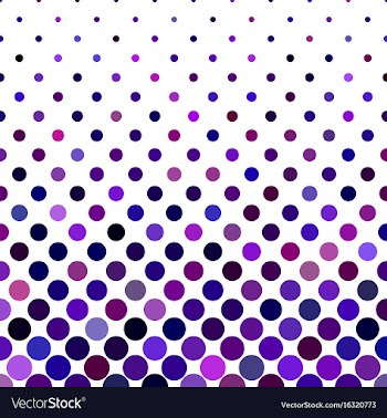 Colored dot pattern background - from purple vector image