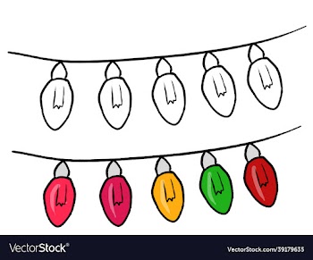 colored hand drawn collection of christmas stuff