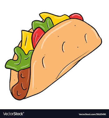 colored hand drawn tacos symbol