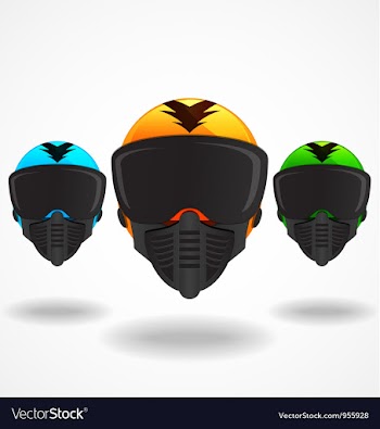 					Colored helmets vector&nbsp;image														