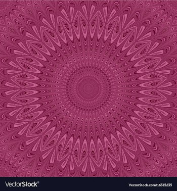 Colored mandala star ornament background - round vector image