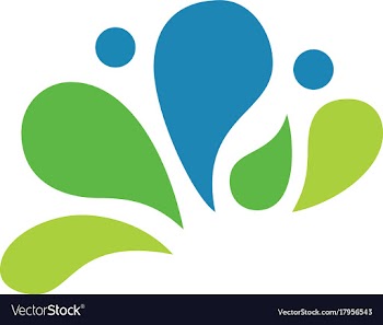  					Colored paint logo vector image														