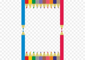 Colored pencil - Color pencil border 
