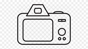 Colored Photocamera Icon Set, Retro Vector - Single-lens Reflex Camera