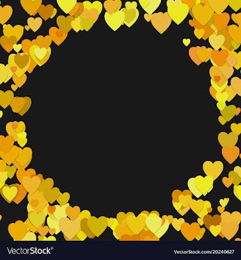 Colored random heart background design - love vector image